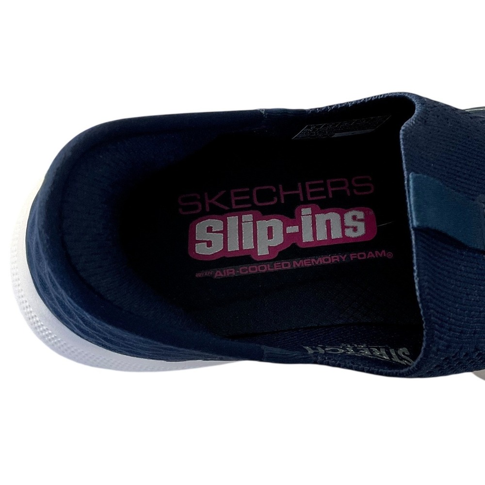 Skechers Slip-ins GoWalk 6 Fabulous View Navy Pink Hands Free Womens 6 - Picture 9 of 12